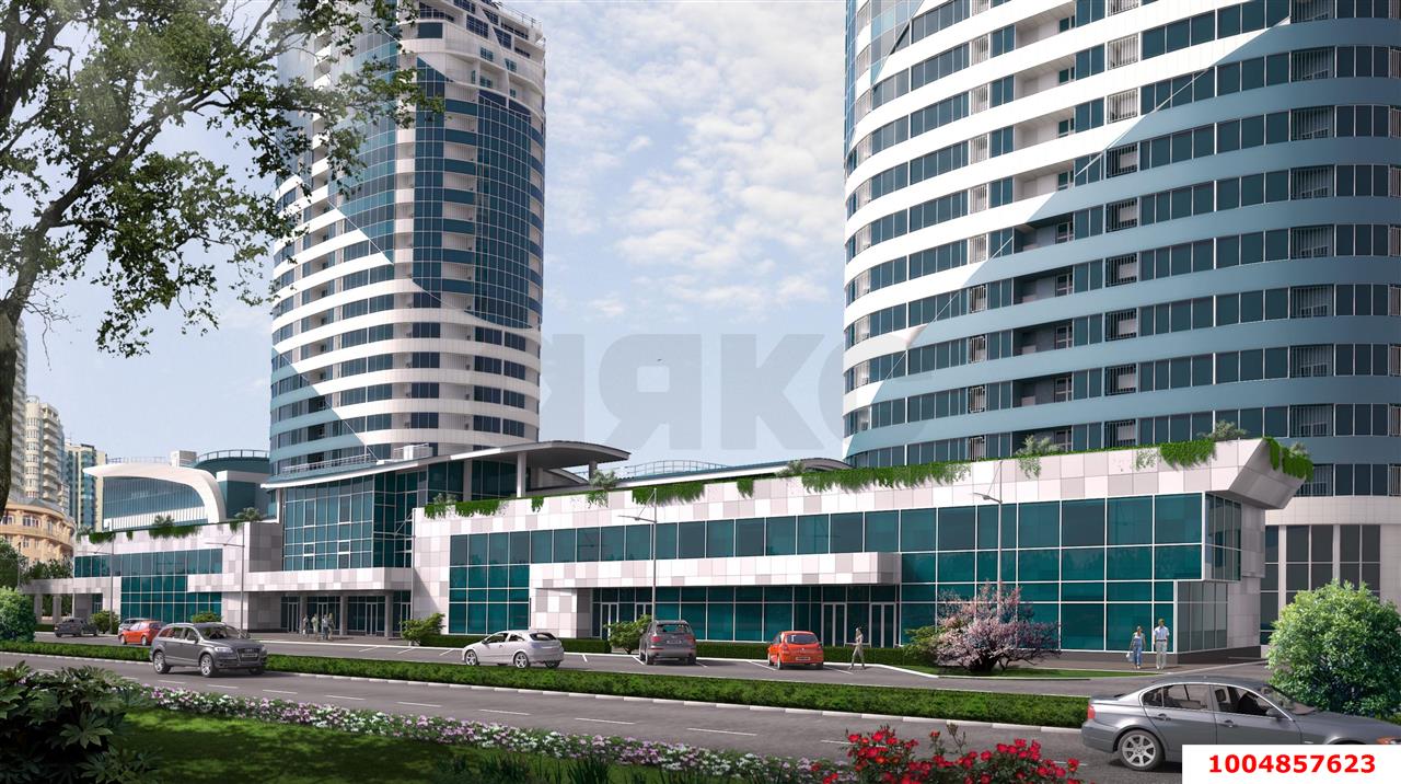 Фото №1: Офисное помещение 80&nbsp;м², 4/24&nbsp;эт. - Краснодар, Западный внутригородской округ, мкр. Центральный, ул. Кубанская набережная, 33