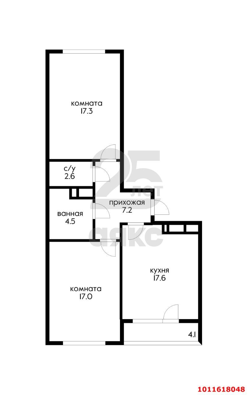 Фото №2: 2-комнатная квартира 68 м² - Краснодар, жилой комплекс Все Свои, ул. Колхозная, 5к6