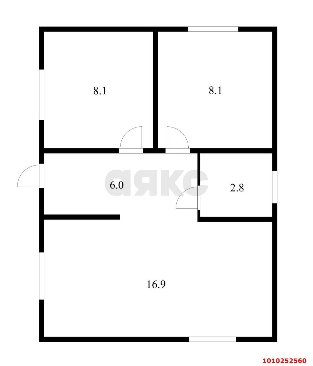 Фото №6: Дом 41&nbsp;м² + 5.4&nbsp;сот., 1&nbsp;эт. - Юбилейное, мкр. Прикубанский внутригородской округ, ул. Розовая, 59