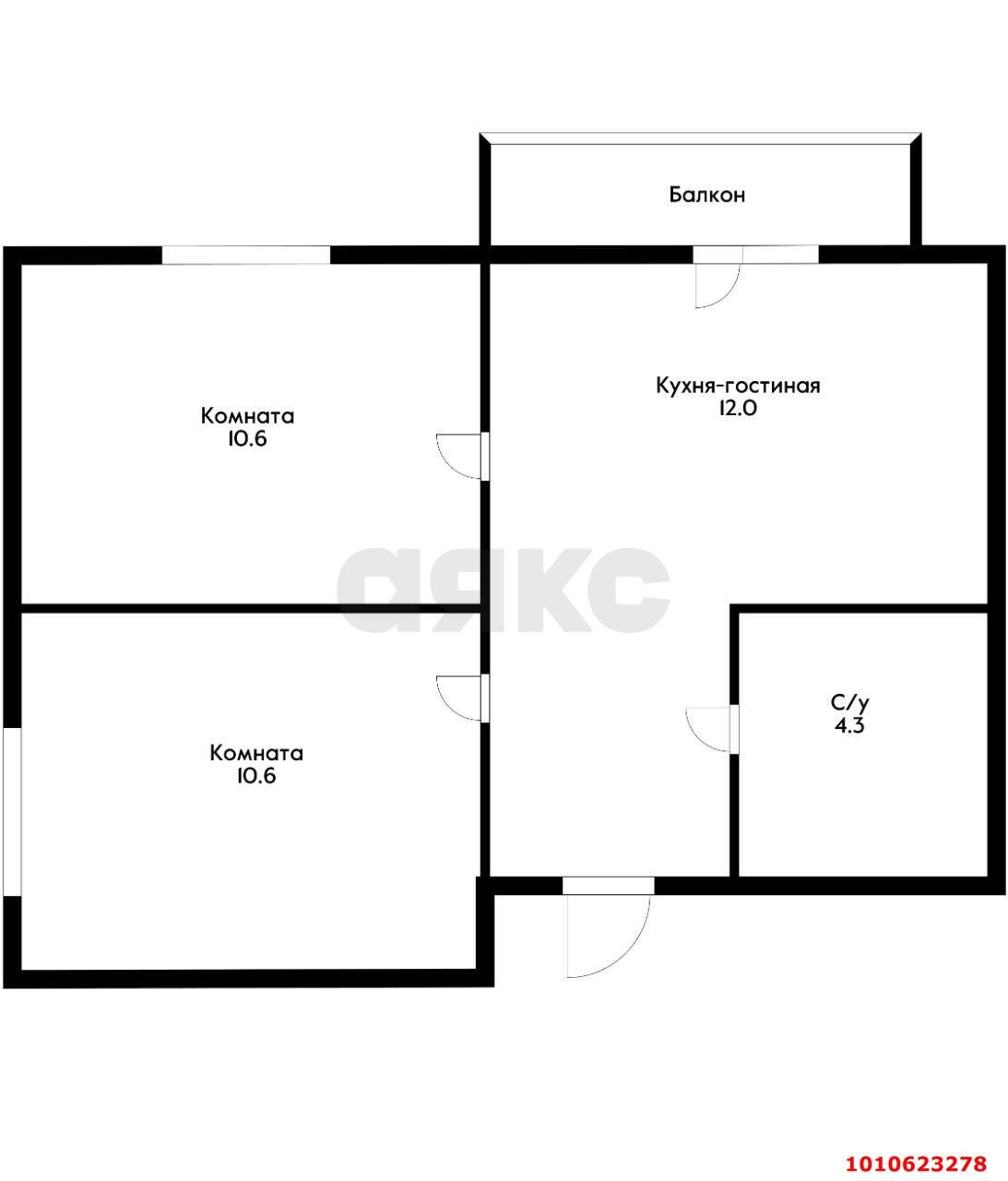 Фото №16: 2-комнатная квартира 39&nbsp;м², 2/3&nbsp;эт. - Краснодар, Прикубанский внутригородской округ, мкр. жилой комплекс Отрада, ул. имени Валерия Вишневецкого, 13