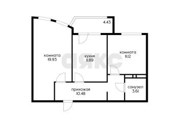 Фото №1: 2-комнатная квартира 58 м² - Краснодар, мкр. жилой комплекс Режиссёр, ул. Уральская, 100/6