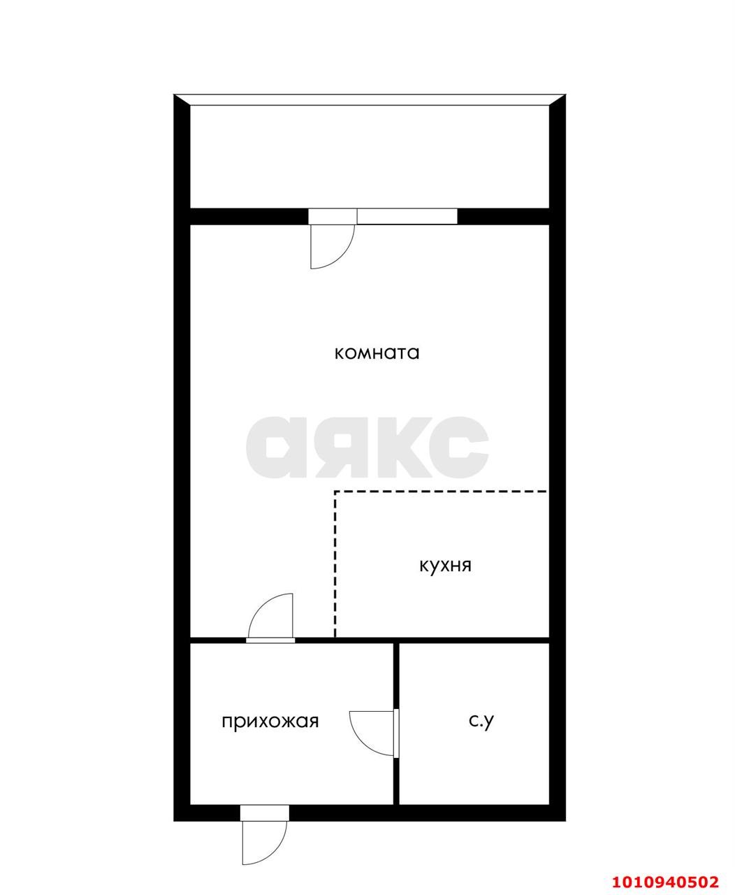 Фото №8: Студия 34&nbsp;м², 9/18&nbsp;эт. - Краснодар, Прикубанский внутригородской округ, Горхутор, мкр. ЖК Сокольники, ул. имени М.Е. Соколова, 86к2