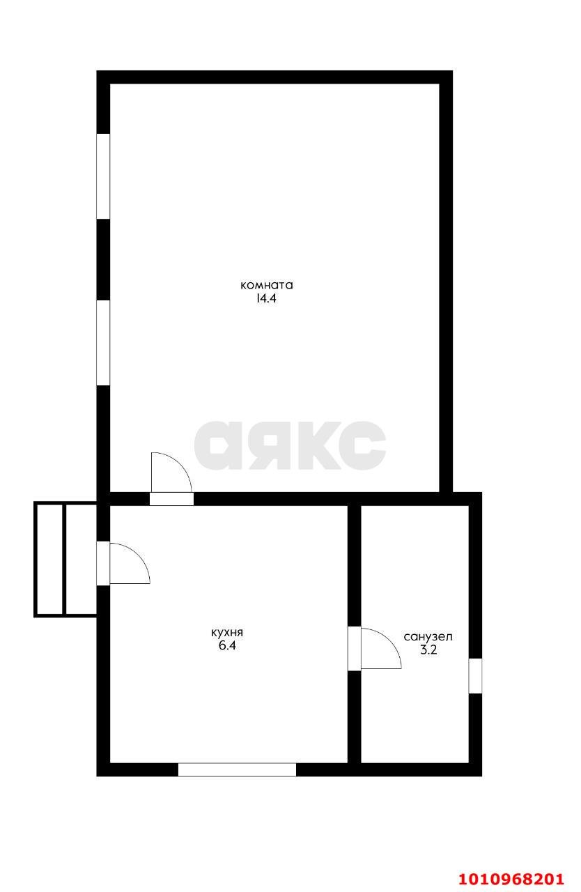 Фото №12: Часть дома 24&nbsp;м² + 1.58&nbsp;сот., 1&nbsp;эт. - Краснодар, Прикубанский внутригородской округ, мкр. Краевая Клиническая Больница, ул. 1 Мая, 324