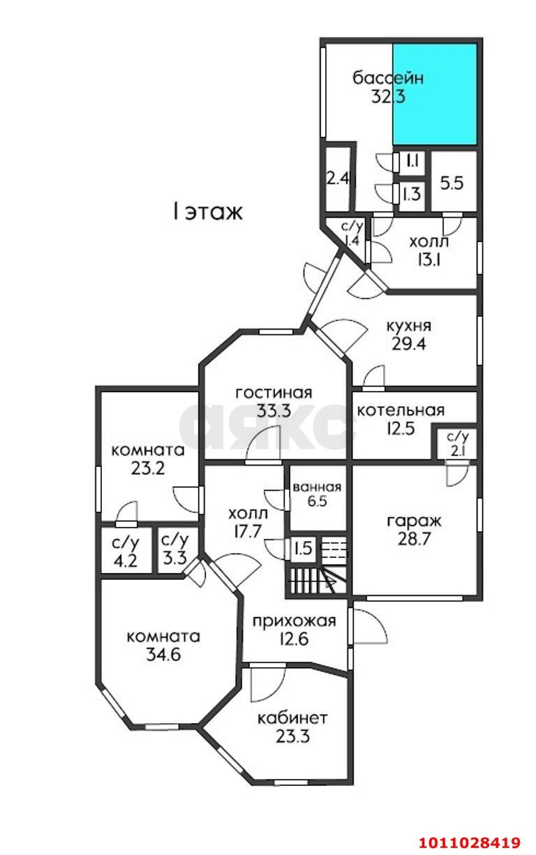 Фото №2: Дом 427&nbsp;м² + 10&nbsp;сот., 2&nbsp;эт. - Краснодар, Калинино, Завод Радиоизмерительных Приборов, мкр. Прикубанский внутригородской округ, ул. Безкровного, 39