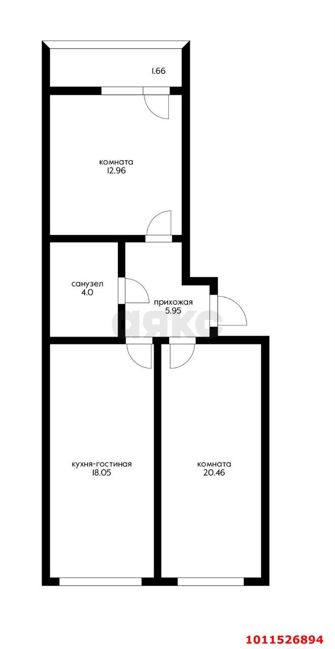 Фото №14: 2-комнатная квартира 63&nbsp;м², 11/16&nbsp;эт. - Краснодар, Прикубанский внутригородской округ, ЖК Славянка, мкр. Славянский, ул. Заполярная, 39к2