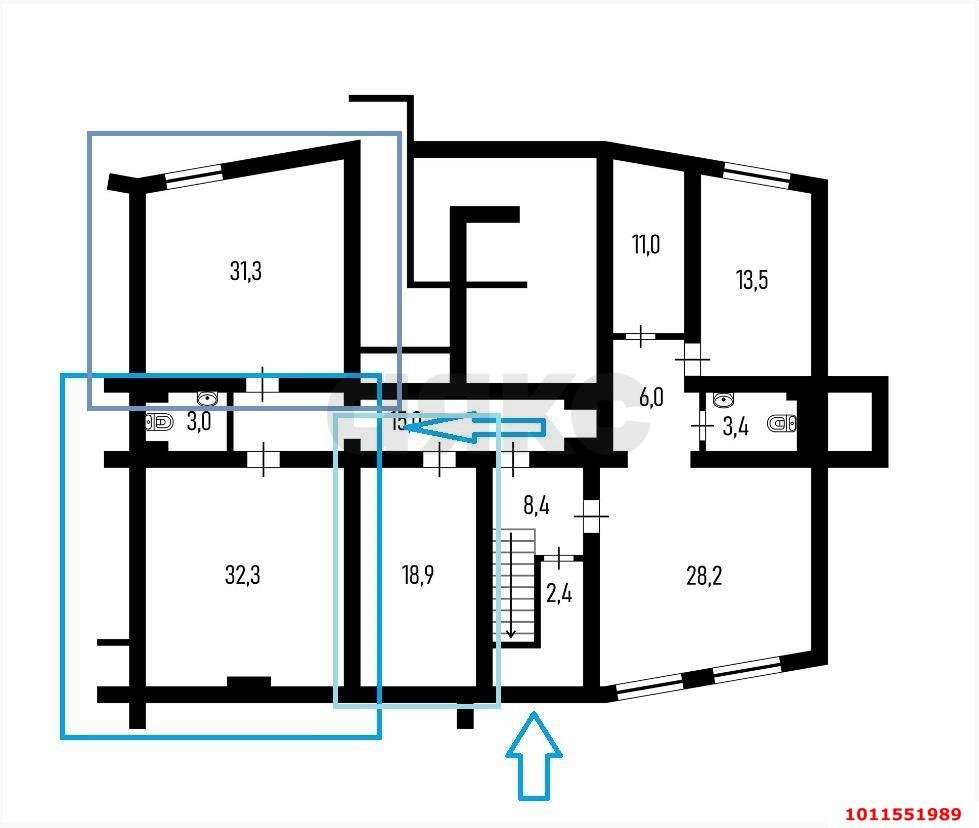 Фото №3: Офисное помещение 82&nbsp;м², 12&nbsp;эт. - Краснодар, мкр. Западный внутригородской округ, ул. Красная, 143