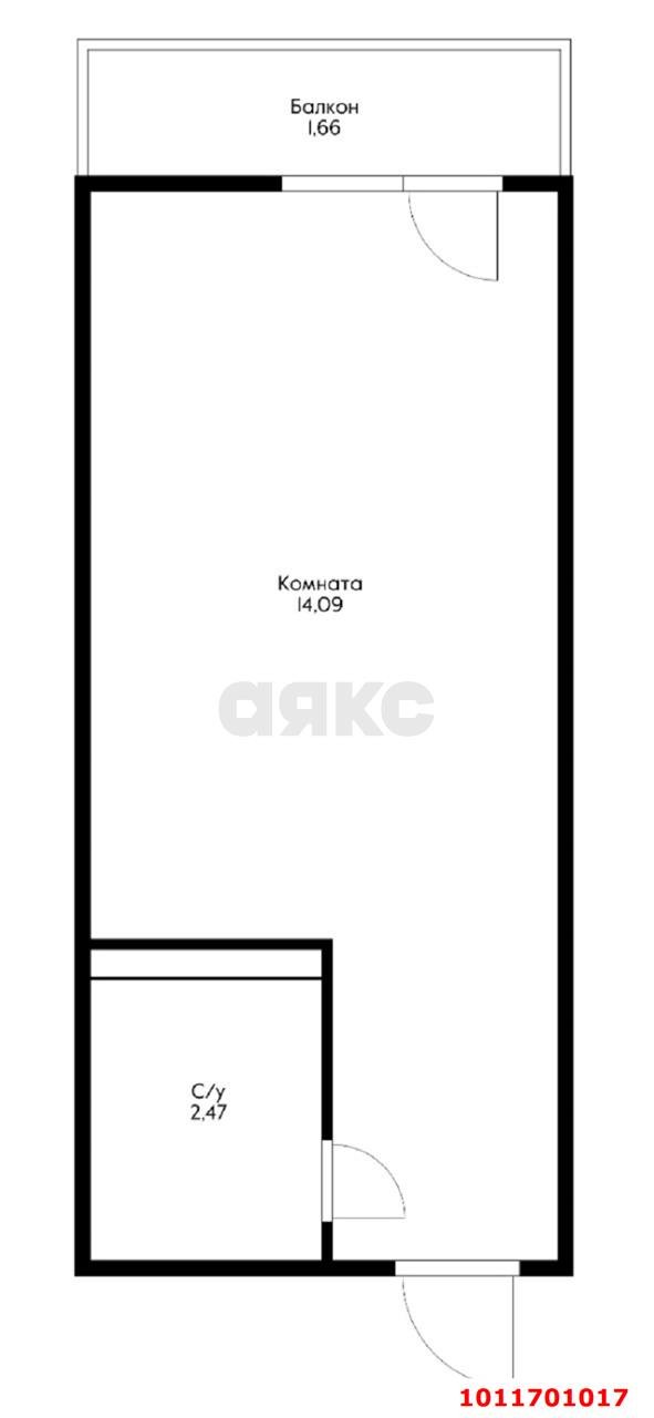 Фото №9: Студия 20&nbsp;м², 6/16&nbsp;эт. - Краснодар, Прикубанский внутригородской округ, мкр. Славянский, ул. Заполярная, 37к3