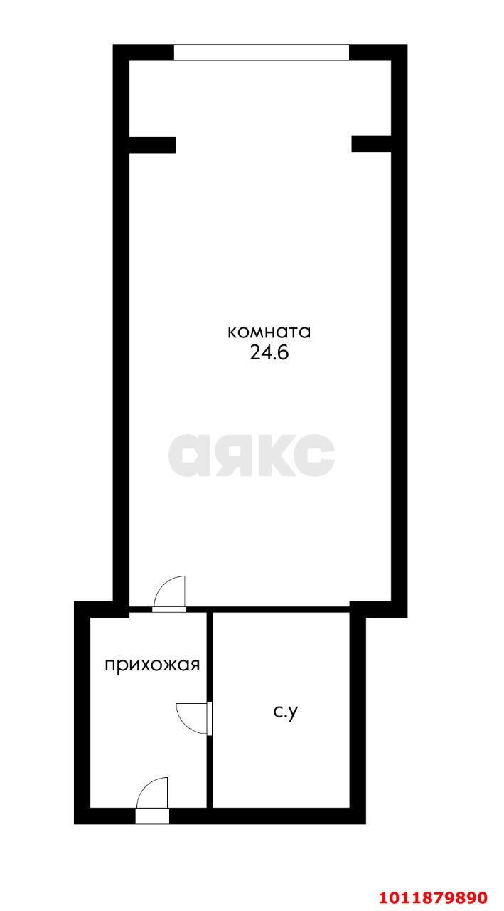 Фото №2: Студия 28&nbsp;м², 2/5&nbsp;эт. - Краснодар, мкр. Прикубанский внутригородской округ, ул. Тепличная, 104