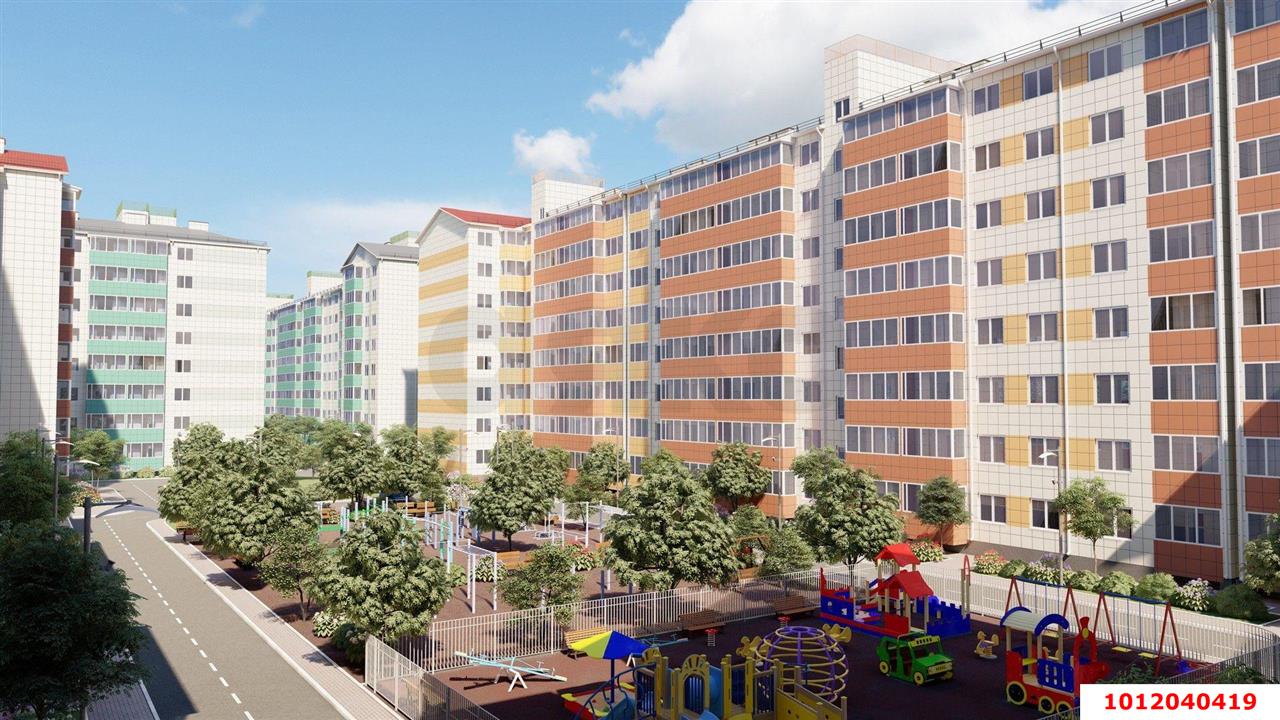 Фото №3: 1-комнатная квартира 35&nbsp;м², 4/8&nbsp;эт. - Краснодар, Прикубанский внутригородской округ, мкр. жилой комплекс Краски, ул. Краеведа Соловьёва, 6к6