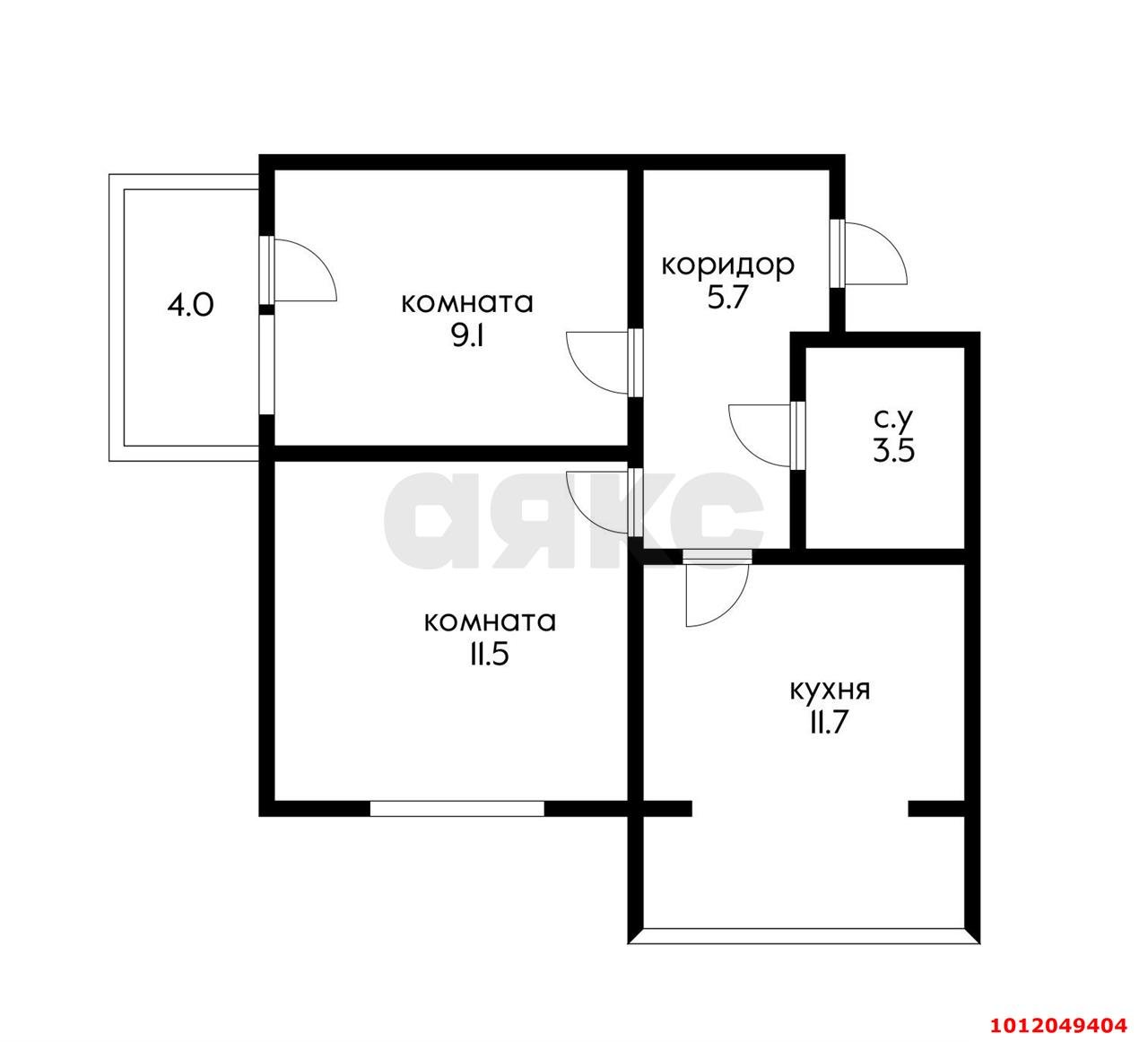 Фото №7: 2-комнатная квартира 50&nbsp;м², 3/5&nbsp;эт. - Российский, Прикубанский внутригородской округ, мкр. ЖК Елисеевский, ул. Парижская, 5/1