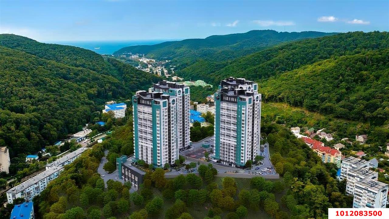 Фото №2: Студия 37&nbsp;м², 6/20&nbsp;эт. - Туапсе, мкр. жилой комплекс Форт Адмирал, ул. Портовиков, 39/4