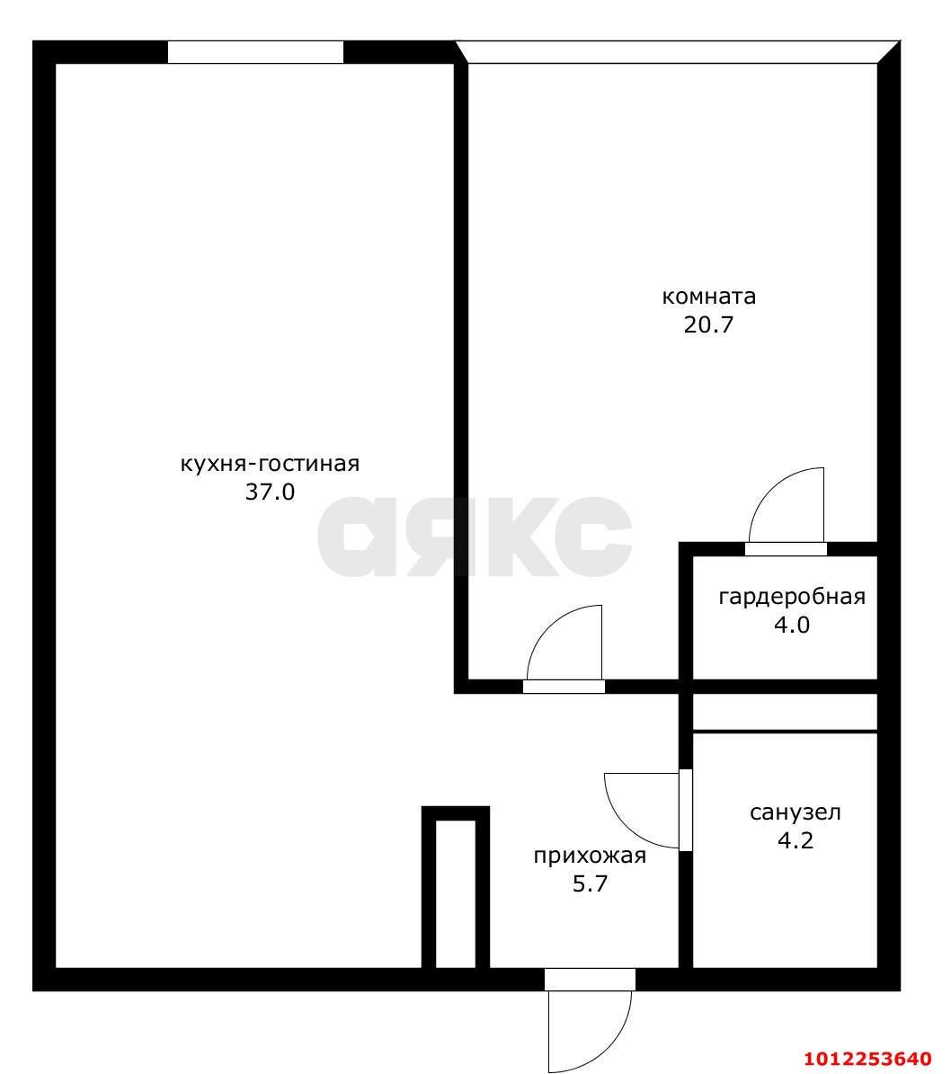 Фото №40: 1-комнатная квартира 72&nbsp;м², 3/15&nbsp;эт. - Краснодар, Прикубанский внутригородской округ, Завод Измерительных Приборов, мкр. ЖК Девелопмент Плаза, ул. имени 40-летия Победы, 33Г