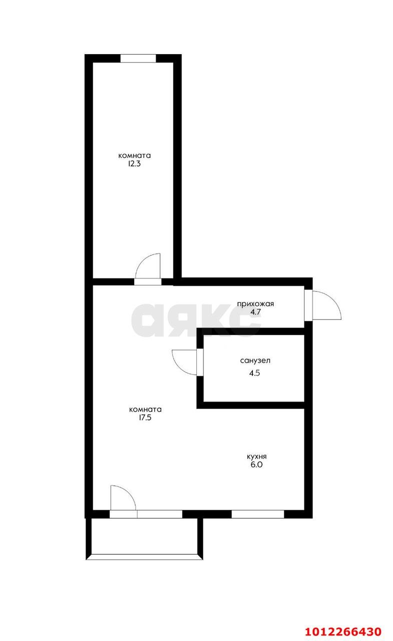 Фото №13: 2-комнатная квартира 43&nbsp;м², 2/5&nbsp;эт. - Краснодар, мкр. Западный внутригородской округ, ул. 4-я Линия Нефтяников, 18