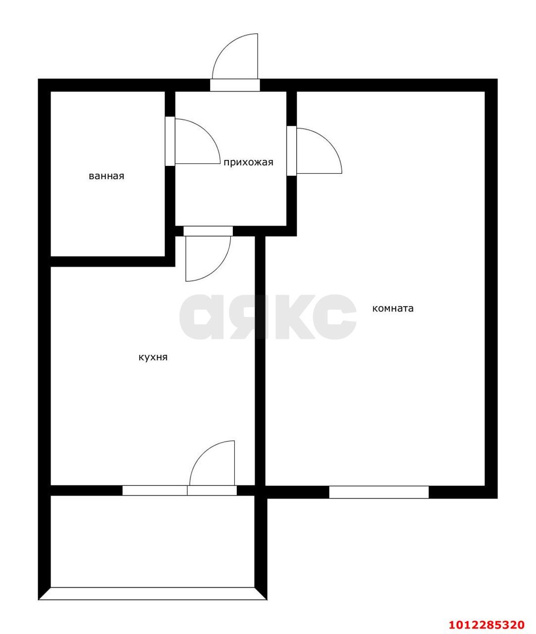 Фото №8: 1-комнатная квартира 34&nbsp;м², 3/8&nbsp;эт. - Краснодар, Прикубанский внутригородской округ, отделение № 2 Агрофирмы Солнечная, мкр. жилой комплекс Движение, ул. Западный Обход, 38/1к1