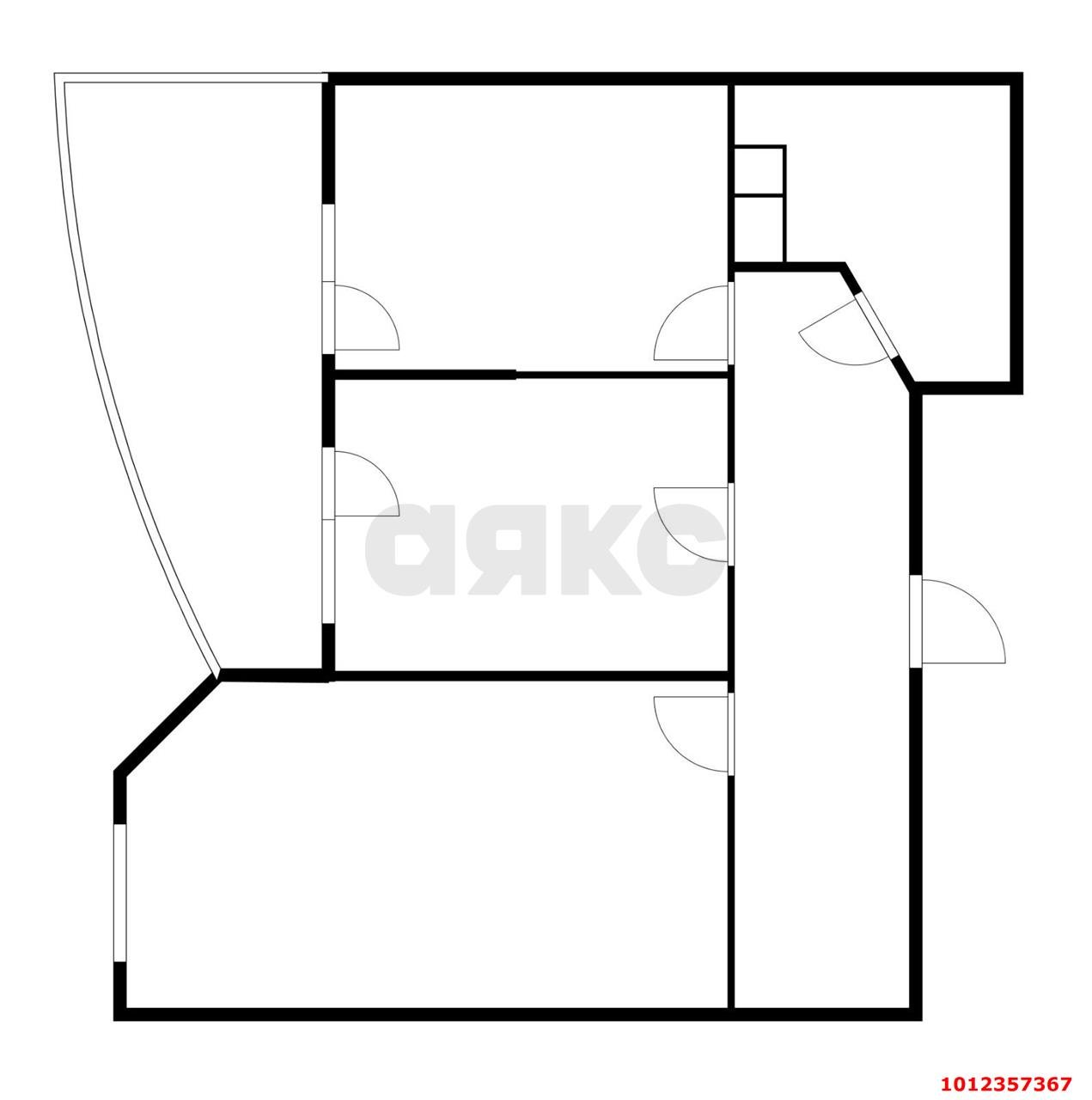 Фото №10: 2-комнатная квартира 56&nbsp;м², 9/21&nbsp;эт. - Краснодар, Прикубанский внутригородской округ, Россинского, мкр. жилой комплекс Дружный, ул. Адмирала Серебрякова, 3к3