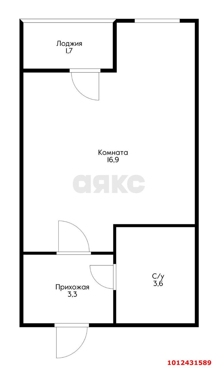 Фото №15: Студия 24&nbsp;м², 5/8&nbsp;эт. - Краснодар, Карасунский внутригородской округ, ЖК Марсель 2, ж/р Новознаменский, ул. Войсковая, 22к7