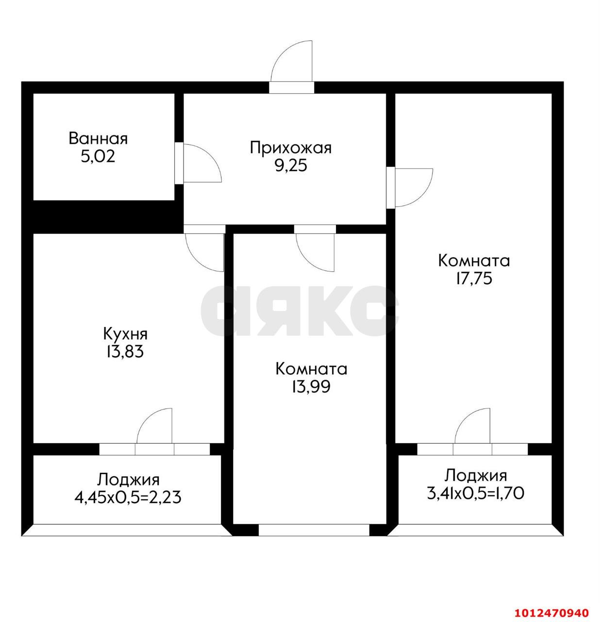 Фото №5: 2-комнатная квартира 63&nbsp;м², 16/23&nbsp;эт. - Краснодар, Прикубанский внутригородской округ, Круглик, жилой комплекс Сердце, мкр. Школьный, ул. Школьная, 1