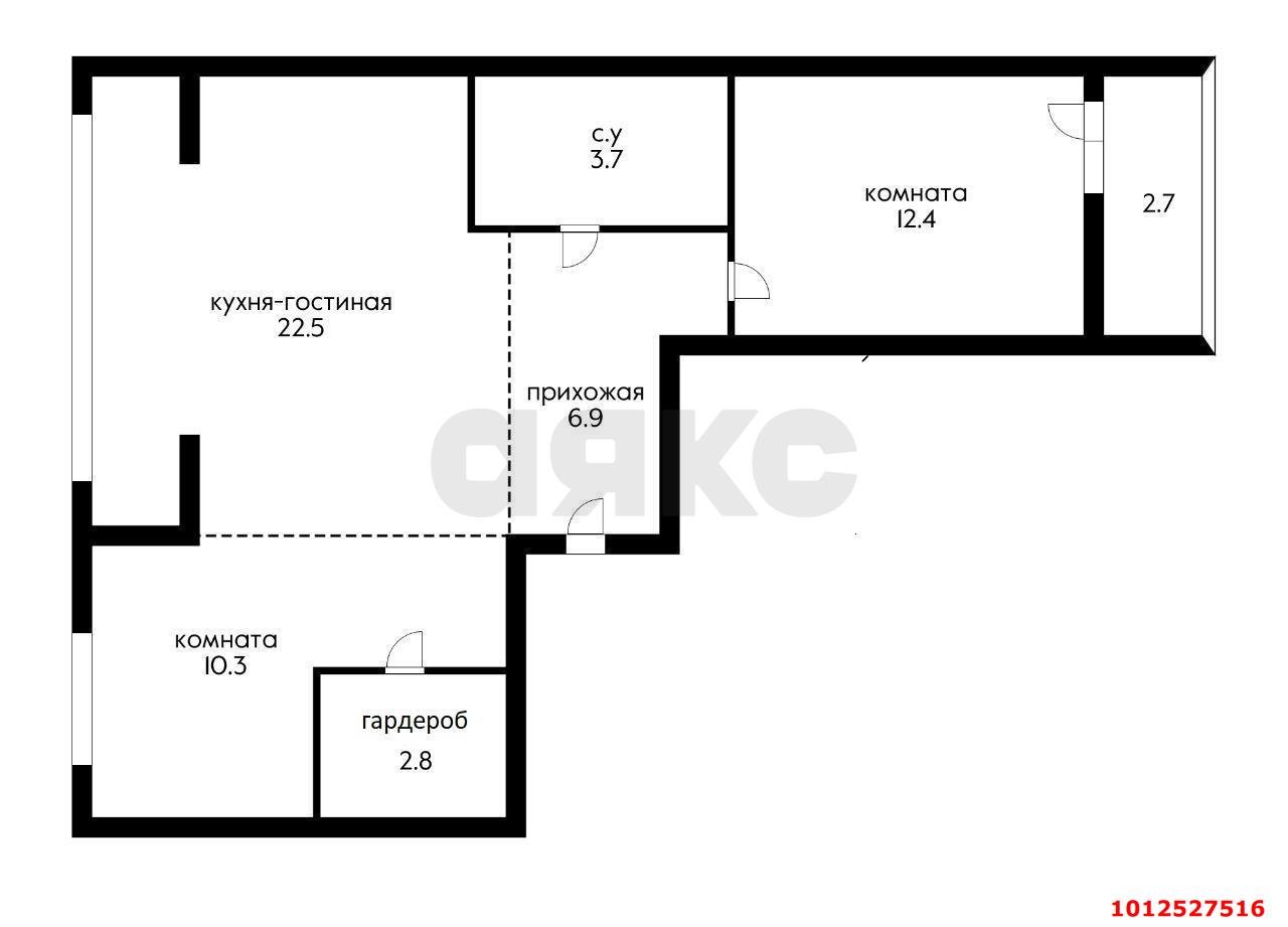 Фото №2: 2-комнатная квартира 61&nbsp;м², 8/14&nbsp;эт. - Краснодар, Прикубанский внутригородской округ, мкр. жилой комплекс Зеленодар, ул. 3-я Трудовая, 1/3