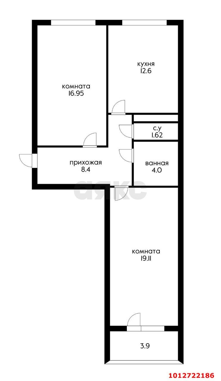 Фото №4: 2-комнатная квартира 65&nbsp;м², 9/24&nbsp;эт. - Краснодар, Карасунский внутригородской округ, жилой комплекс На Магистральной, мкр. Камвольно-суконный Комбинат, ул. Магистральная, 11