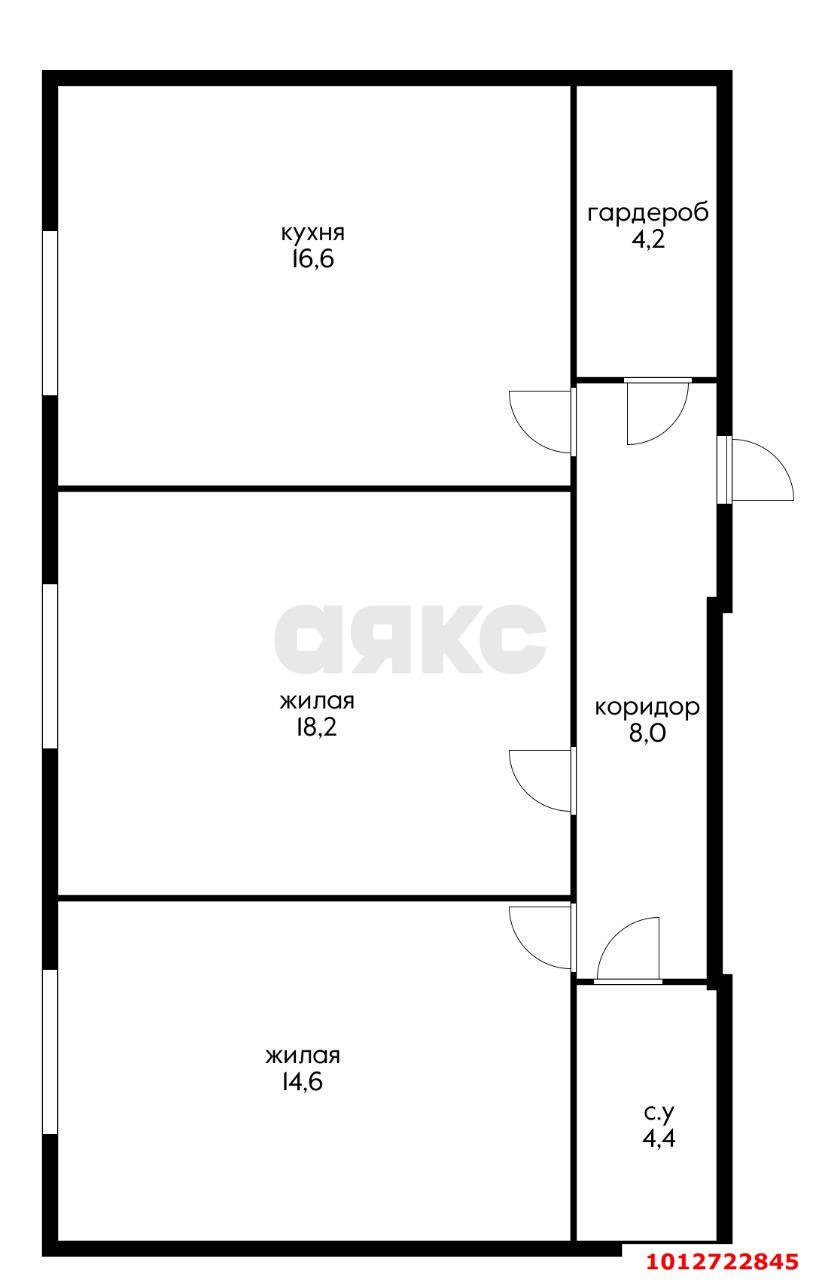 Фото №7: 2-комнатная квартира 64&nbsp;м², 2/25&nbsp;эт. - Краснодар, Западный внутригородской округ, мкр. Фестивальный, ул. Гаражная, 79/1