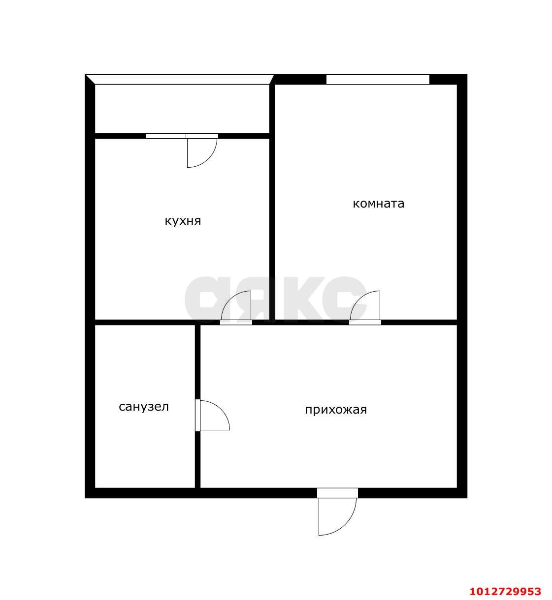 Фото №6: 1-комнатная квартира 36&nbsp;м², 2/16&nbsp;эт. - Краснодар, Прикубанский внутригородской округ, Музыкальный, мкр. ЖК Притяжение, ул. Московская, 118к1