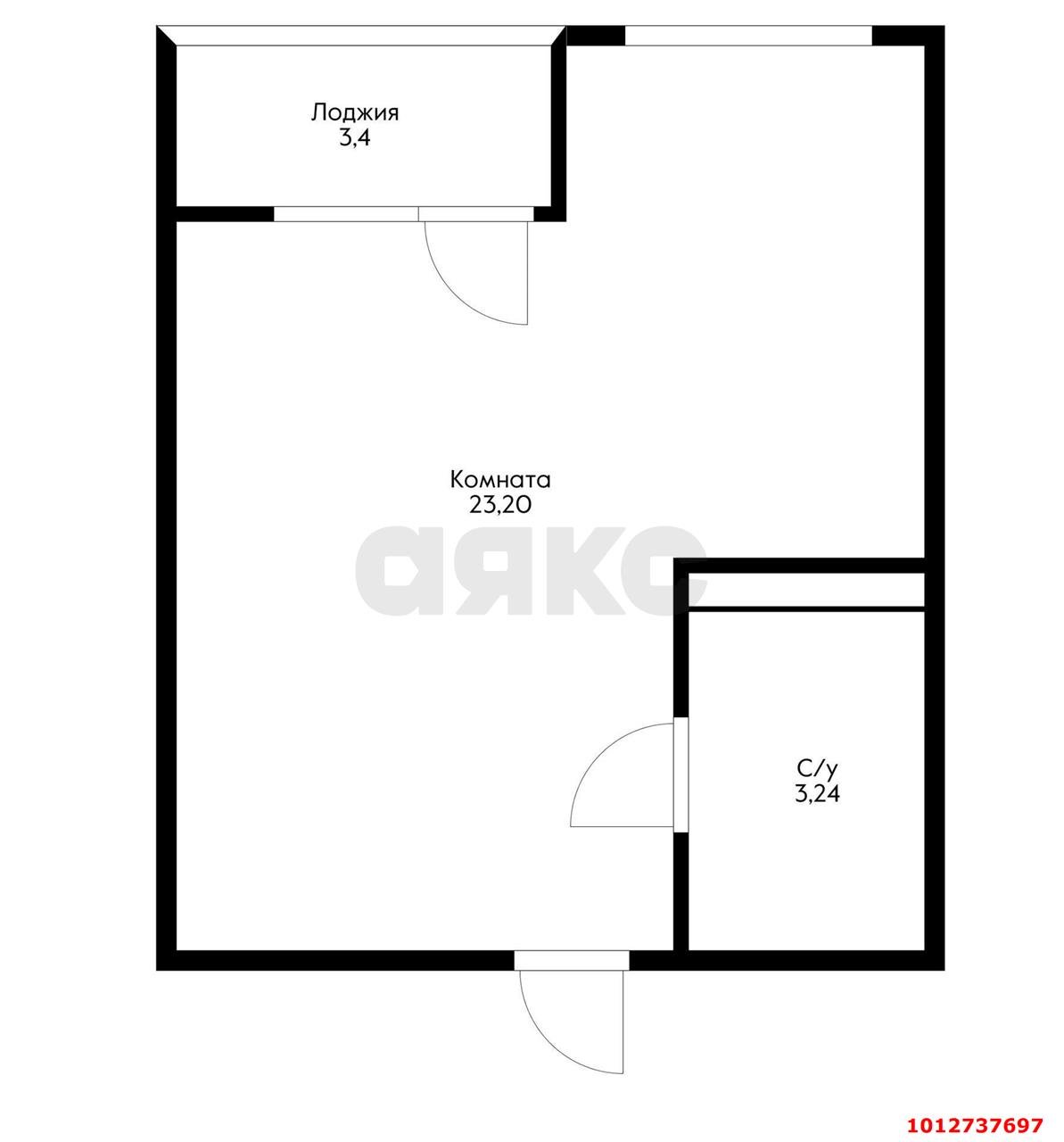 Фото №7: Студия 29&nbsp;м², 7/22&nbsp;эт. - Краснодар, Прикубанский внутригородской округ, ЖК Славянка, мкр. Славянский, ул. Заполярная, 39к10