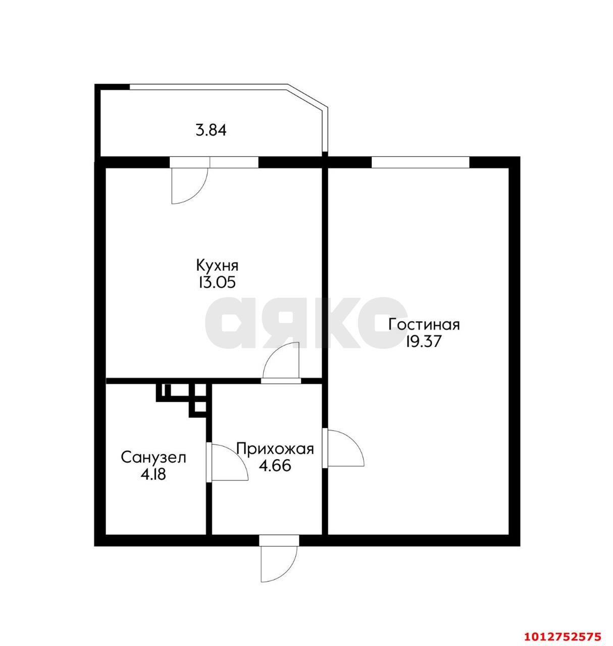 Фото №3: 1-комнатная квартира 40&nbsp;м², 1/18&nbsp;эт. - Краснодар, Прикубанский внутригородской округ, мкр. Восточно-Кругликовский, ул. Генерала Трошева, 47