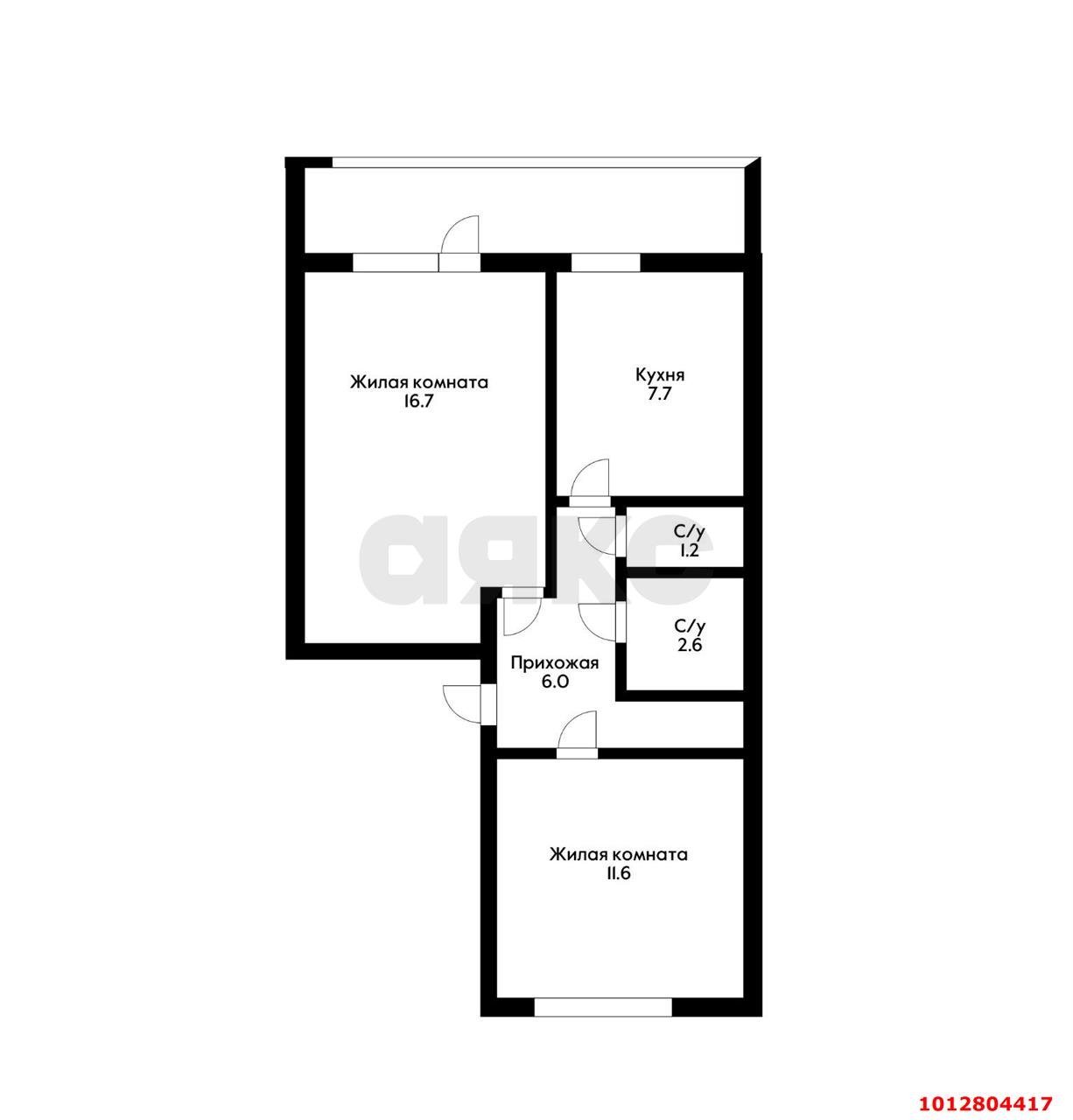 Фото №16: 2-комнатная квартира 50&nbsp;м², 1/5&nbsp;эт. - Берёзовый, Прикубанский внутригородской округ, п. Лекраспром, ул. Археолога Веселовского, 3