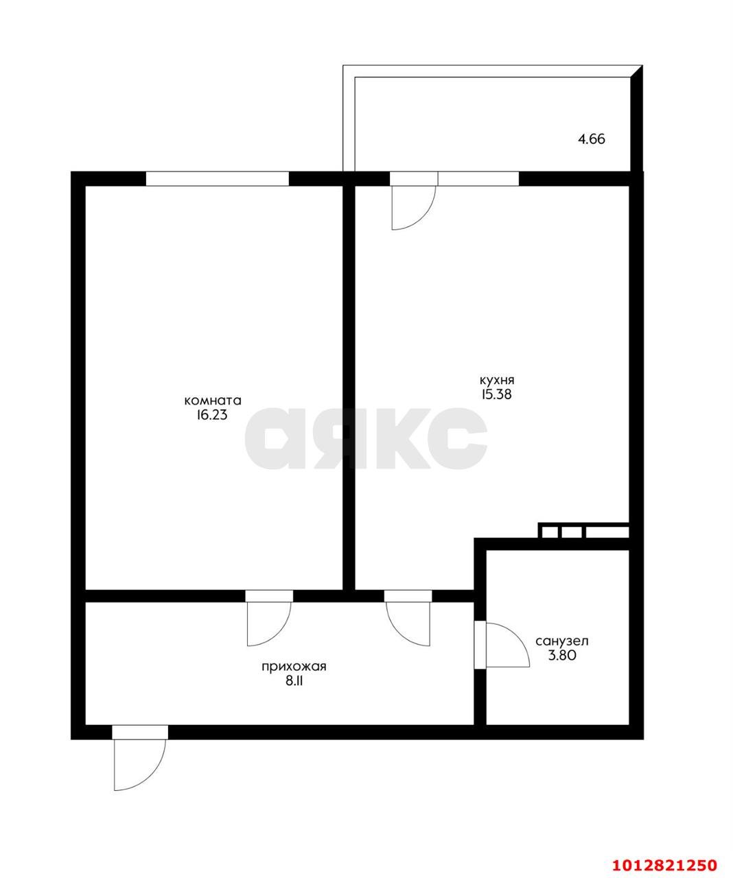 Фото №1: 1-комнатная квартира 48&nbsp;м², 1/16&nbsp;эт. - Краснодар, Прикубанский внутригородской округ, мкр. ЖК Красная Площадь, ул. Кореновская, 57к1