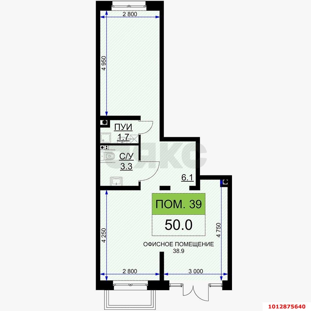 Фото №2: Торговое помещение 50&nbsp;м², 1/19&nbsp;эт. - Краснодар, Прикубанский внутригородской округ, мкр. жилой комплекс Ракурс, ул. имени Героя Ростовского, 8