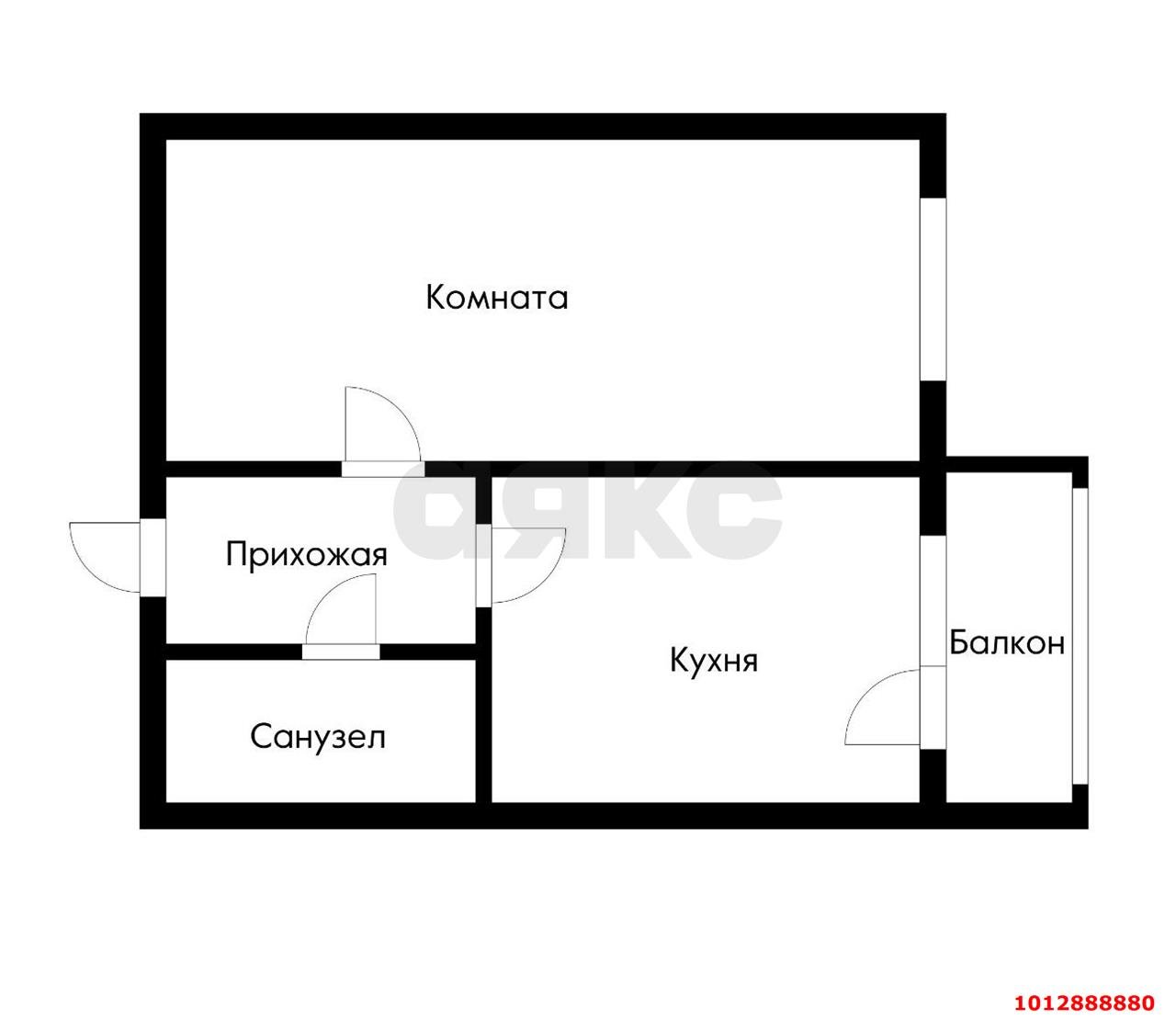 Фото №7: 1-комнатная квартира 39&nbsp;м², 5/6&nbsp;эт. - Краснодар, мкр. Прикубанский внутригородской округ, ул. Кирилла Россинского, 69