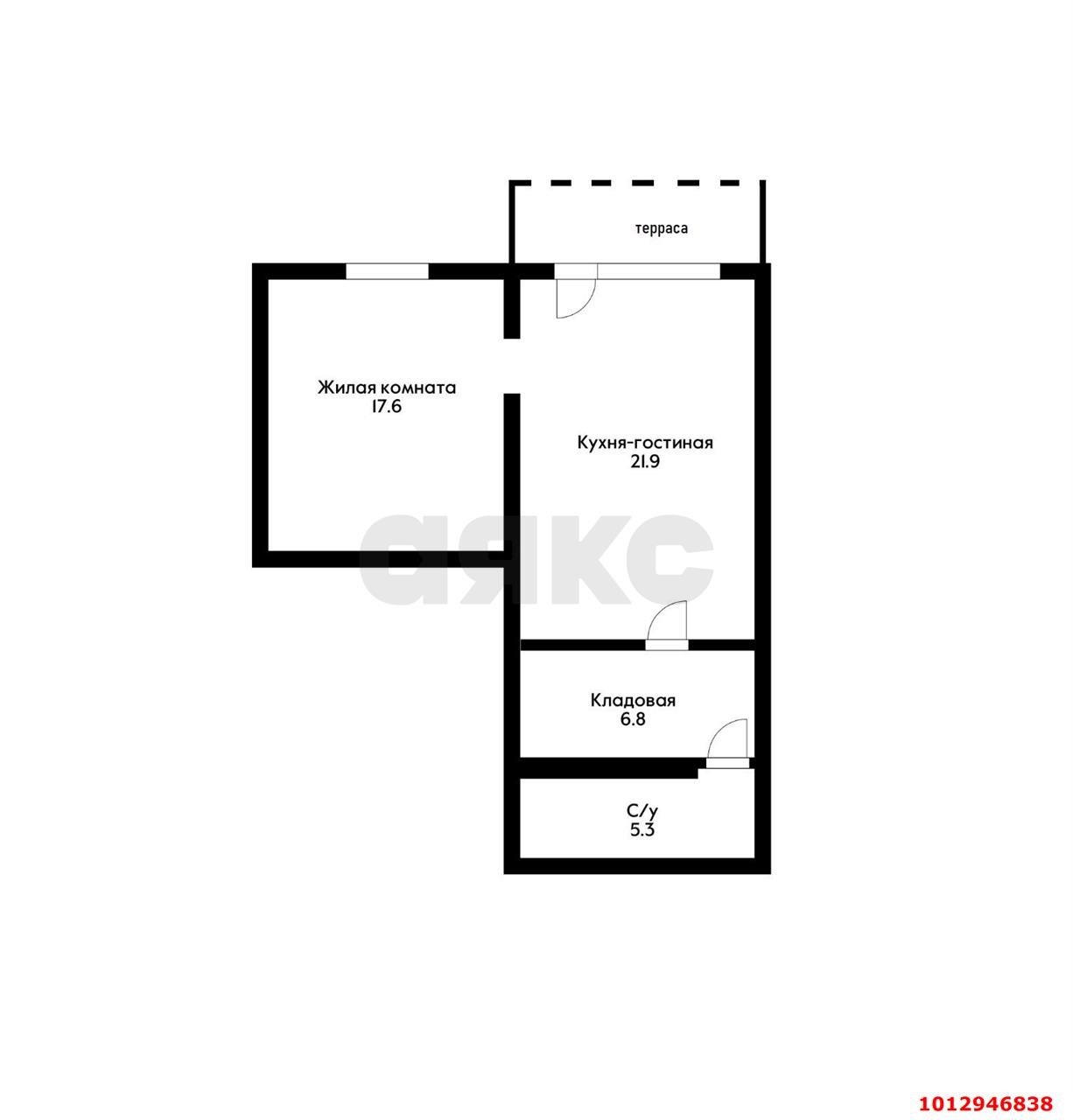 Фото №7: 2-комнатная квартира 58&nbsp;м², 1/6&nbsp;эт. - Мысхако, мкр. жилой комплекс Стрибог, ул. Шоссейная, 29