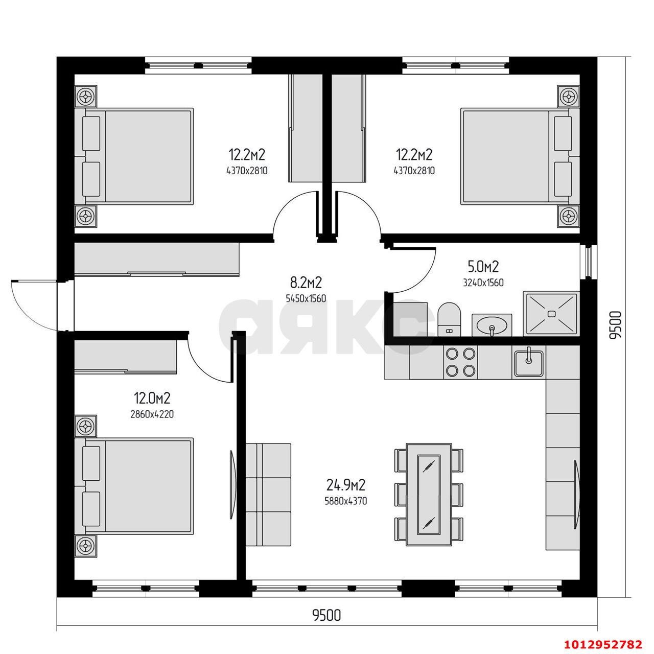 Фото №1: Дом 85&nbsp;м² + 7&nbsp;сот., 1&nbsp;эт. - Козет, мкр. СТ Яблонька, ул. Клубничная, 15