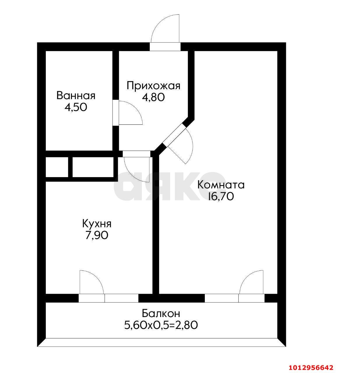 Фото №2: 1-комнатная квартира 35&nbsp;м², 10/16&nbsp;эт. - Краснодар, Прикубанский внутригородской округ, мкр. жилой комплекс Зеленодар, ул. 3-я Трудовая, 1/3