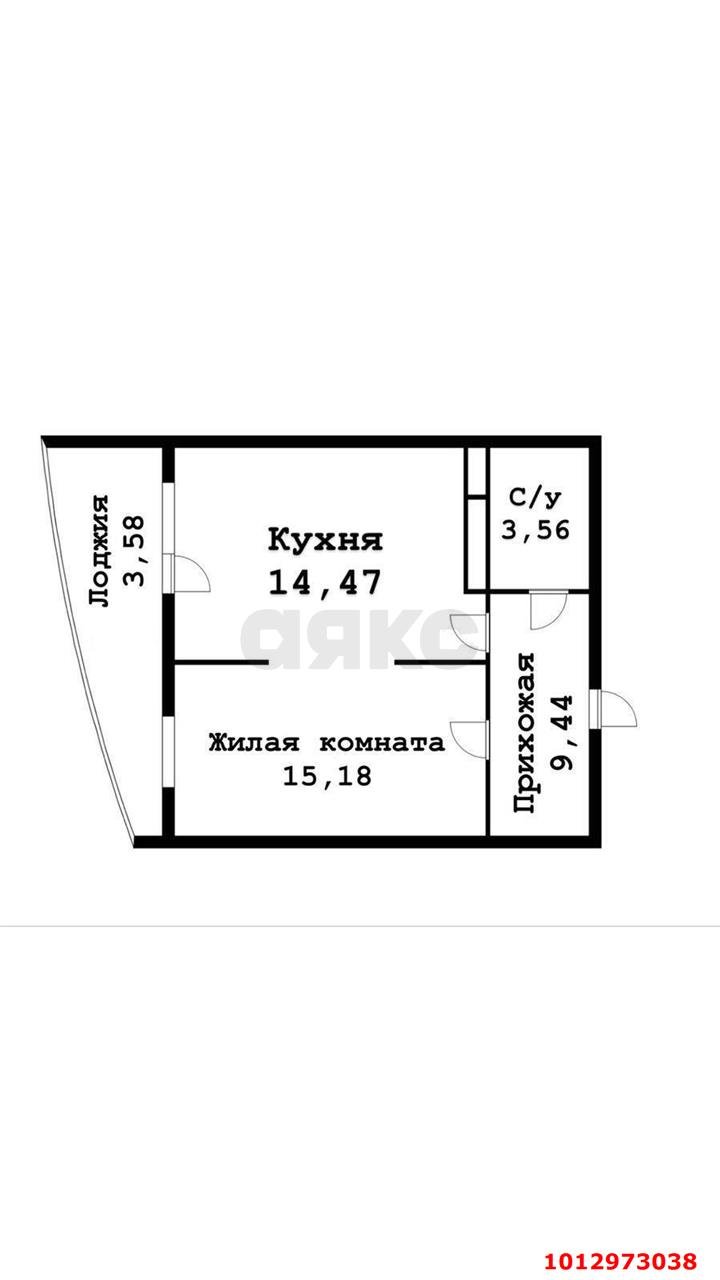 Фото №6: 1-комнатная квартира 46&nbsp;м², 19/24&nbsp;эт. - Краснодар, Центральный внутригородской округ, Черёмушки, мкр. ЖК Фонтаны, ул. Воронежская, 47Б
