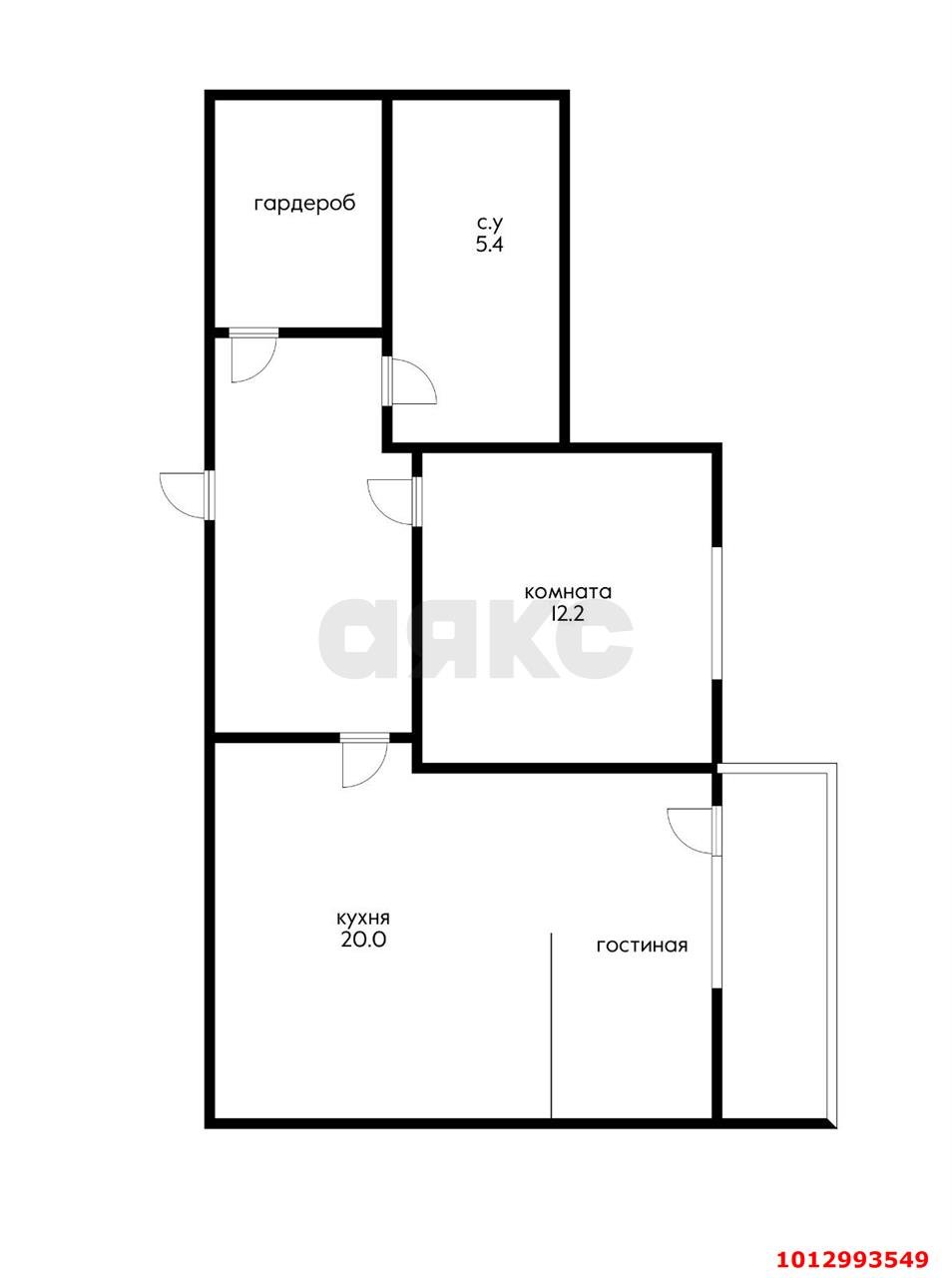 Фото №11: 2-комнатная квартира 52&nbsp;м², 1/18&nbsp;эт. - Краснодар, Прикубанский внутригородской округ, мкр. ЖК Красная Площадь, ул. им. Мурата Ахеджака, 12к1