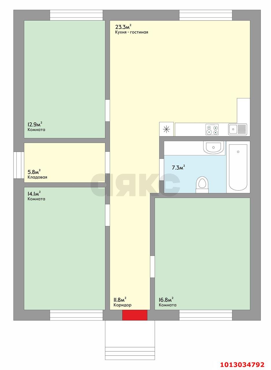 Фото №4: Дом 92&nbsp;м² + 5&nbsp;сот., 1&nbsp;эт. - Новотитаровская, ул. Выгонная, 87/3Б