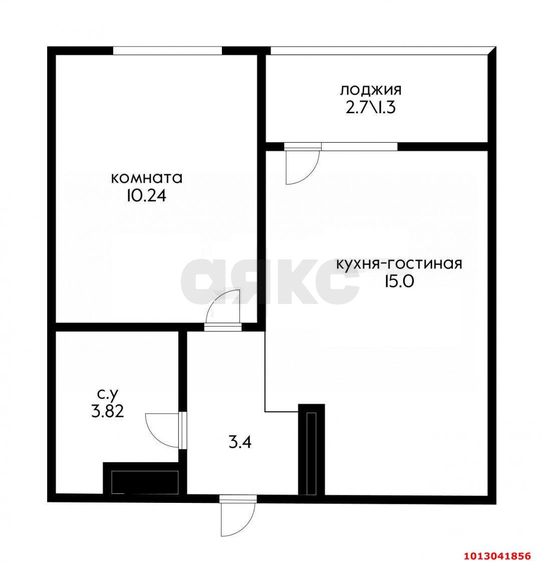 Фото №4: 1-комнатная квартира 36&nbsp;м², 3/9&nbsp;эт. - Краснодар, Прикубанский внутригородской округ, мкр. жилой комплекс Новые Сезоны, ул. Скандинавская, 1к12
