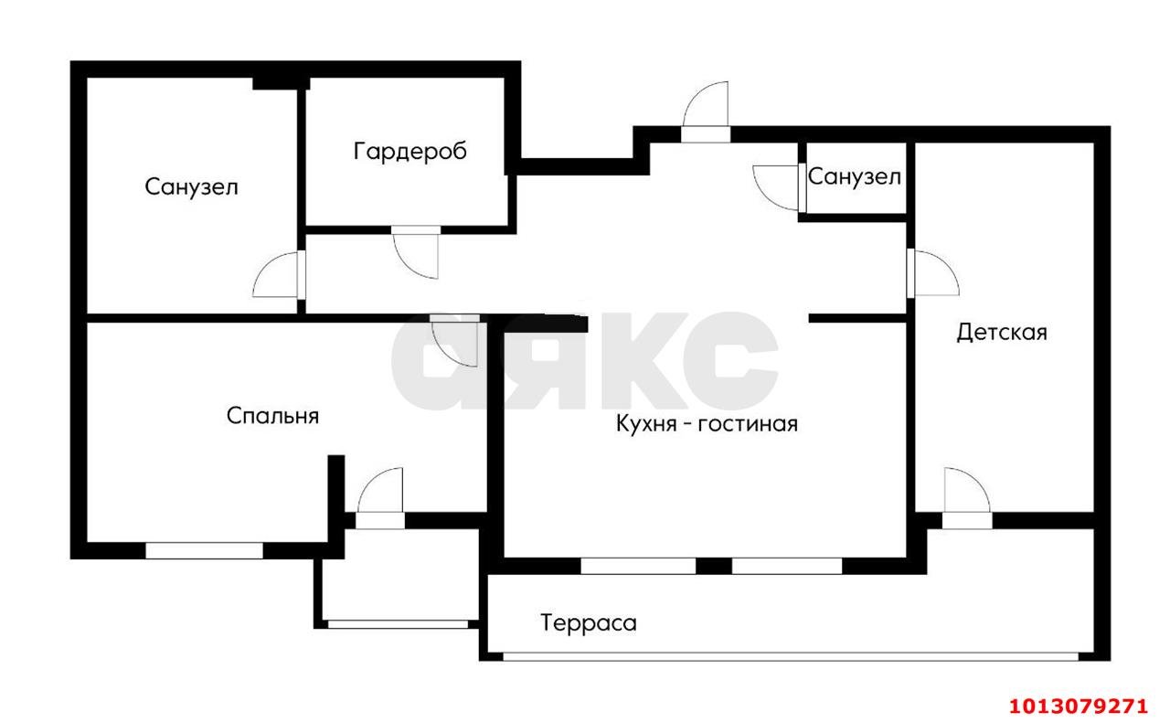 Фото №12: 3-комнатная квартира 100&nbsp;м², 12/16&nbsp;эт. - Краснодар, Карасунский внутригородской округ, Черёмушки, мкр. ЖК Привилегия, ул. Селезнёва, 4/15к1