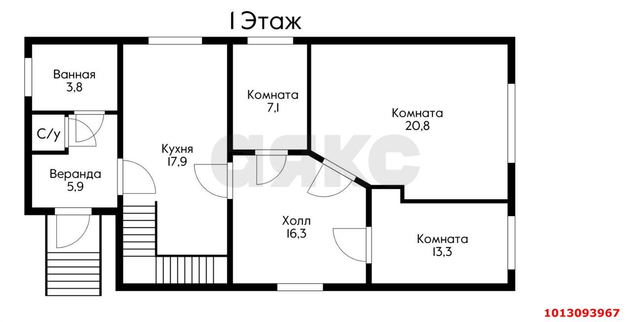 Фото №16: Дом 95&nbsp;м² + 6&nbsp;сот., 3&nbsp;эт. - Северская, ул. Молодёжная, 7