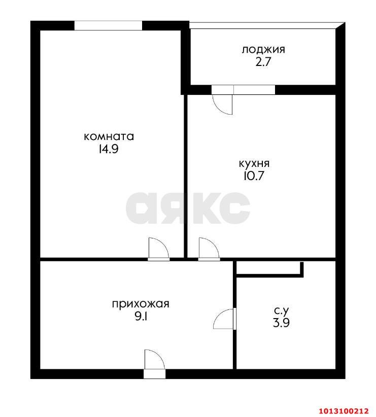 Фото №4: 1-комнатная квартира 43&nbsp;м², 10/13&nbsp;эт. - Краснодар, Прикубанский внутригородской округ, мкр. жилой комплекс Новелла, ул. Питерская, 40к5
