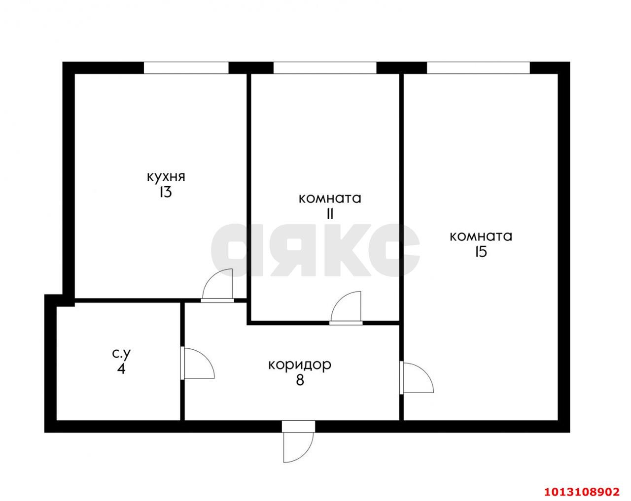 Фото №4: 2-комнатная квартира 51&nbsp;м², 5/5&nbsp;эт. - Краснодар, Прикубанский внутригородской округ, мкр. ЖК Дубровка, ул. Беговая, 56к2