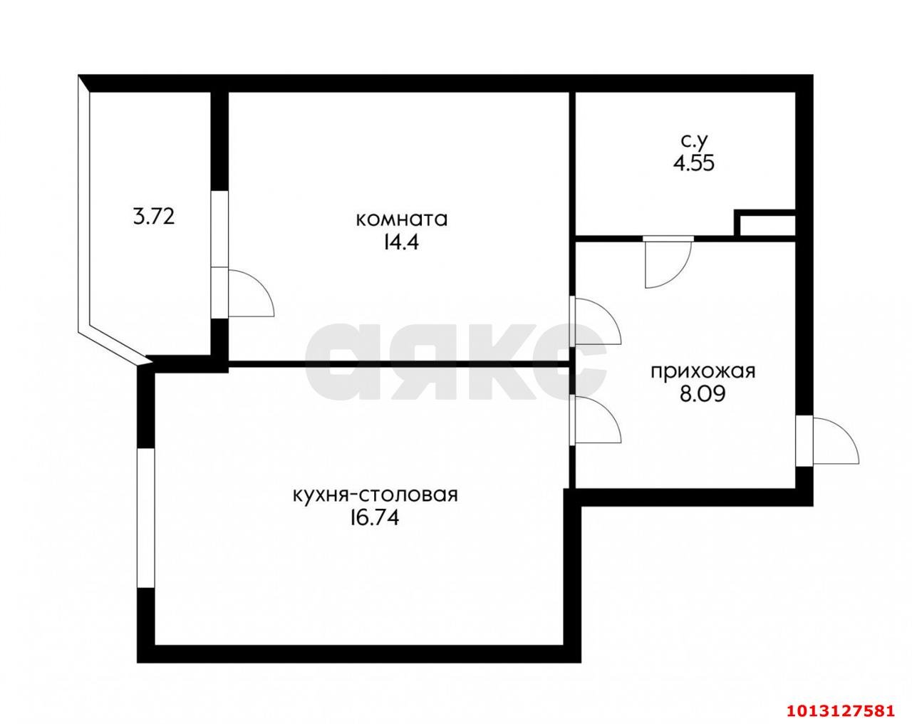 Фото №9: 1-комнатная квартира 43&nbsp;м², 12/25&nbsp;эт. - Краснодар, Карасунский внутригородской округ, Камвольно-суконный Комбинат, мкр. ЖК Урал, ул. Уральская, 87/7