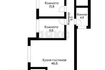 Фото №1: Дом 115 м² + 5 сот., 1 эт. - Старобжегокай, ул. Полевая, 39