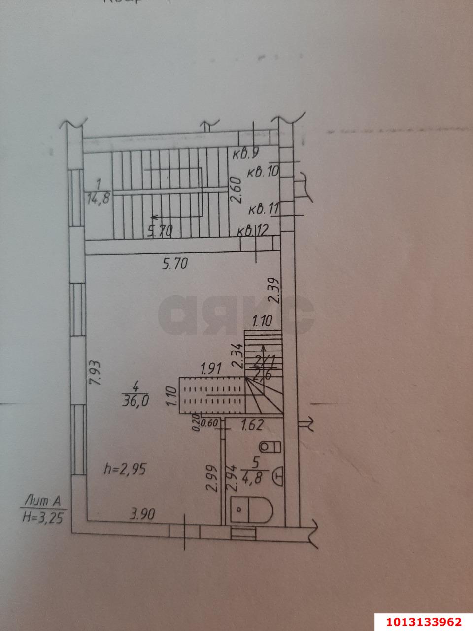 Фото №12: 3-комнатная квартира 102&nbsp;м², 3/4&nbsp;эт. - Краснодар, Прикубанский внутригородской округ, мкр. Музыкальный, ул. Дементия Красюка, 45