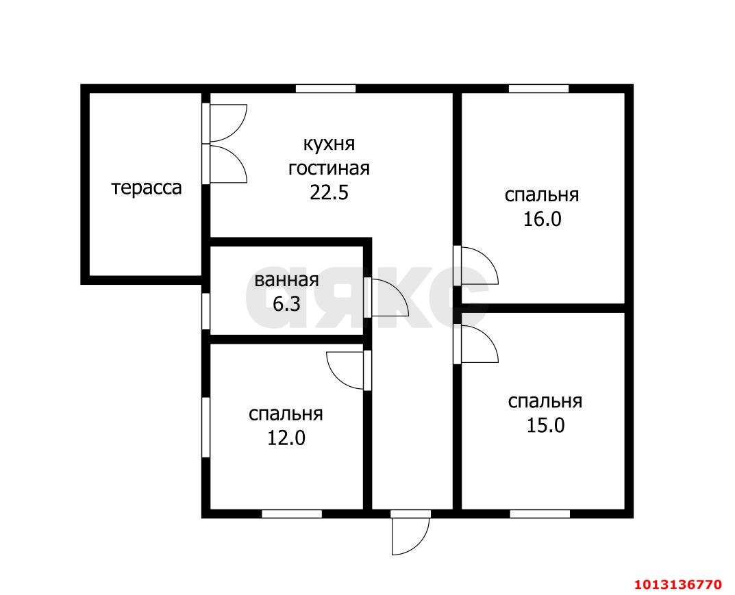 Фото №12: Дом 80&nbsp;м² + 6.18&nbsp;сот., 1&nbsp;эт. - НСТ Весна, мкр. Прикубанский внутригородской округ, ул. Виноградная