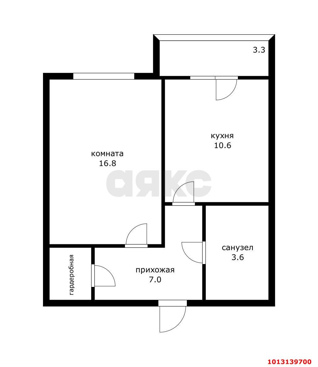 Фото №17: 1-комнатная квартира 40&nbsp;м², 4/18&nbsp;эт. - Краснодар, Карасунский внутригородской округ, мкр. жилой комплекс Рассвет, ул. Гидростроителей, 67