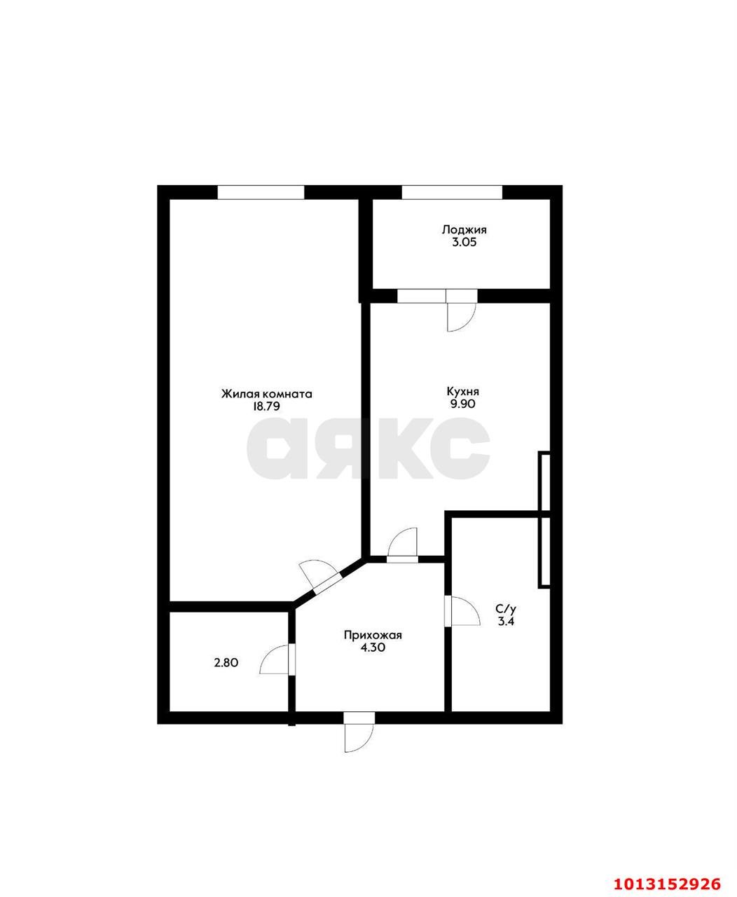 Фото №19: 1-комнатная квартира 45&nbsp;м², 21/24&nbsp;эт. - Краснодар, Центральный внутригородской округ, Центральный, мкр. ЖК Большой, ул. Красная, 176лит4