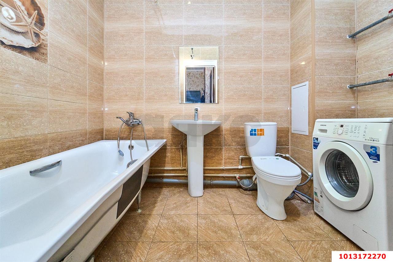 Фото №8: 1-комнатная квартира 48&nbsp;м², 1/16&nbsp;эт. - Краснодар, Прикубанский внутригородской округ, Фестивальный, ЖК Екатеринодар, мкр. Солнечный, ул. Казбекская, 17