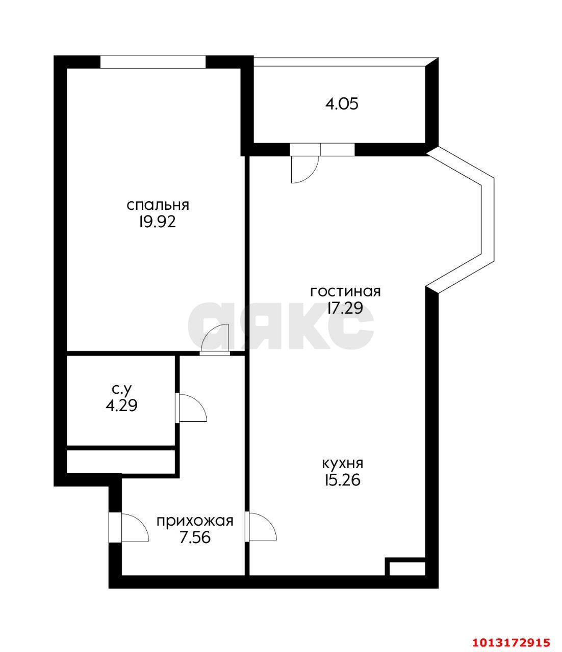 Фото №1: 1-комнатная квартира 63&nbsp;м², 6/23&nbsp;эт. - Краснодар, Западный внутригородской округ, мкр. ЖК Ренессанс, ул. Строителей, 21